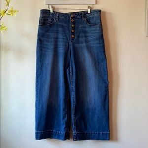 Time & True high waisted, button up, size16 jeans